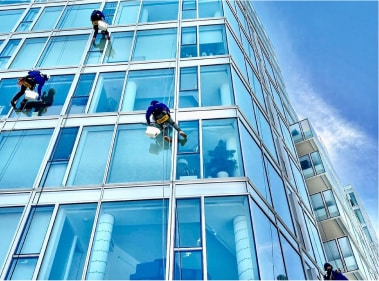 Top Team residential window cleaning multistories building
