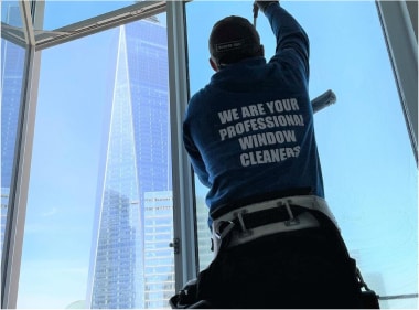 Top Team residential window cleaning from the inside