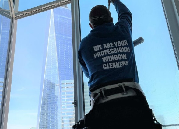 Top Team residential window cleaning from the inside